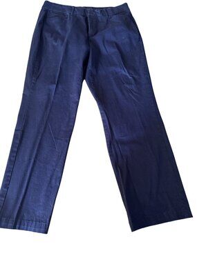 JM Collection Womens Black Pants Size 16 Cotton Blend Straight Leg